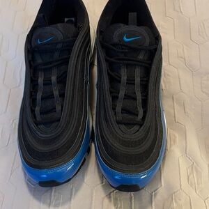 Nike Air Max Black with Blue Highlights